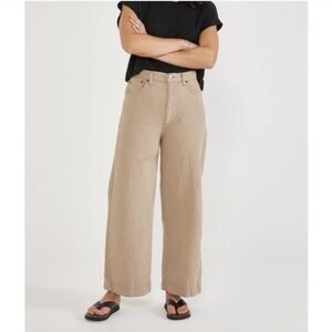 Etica Devon wide leg crop jeans in color Dune Size 26
